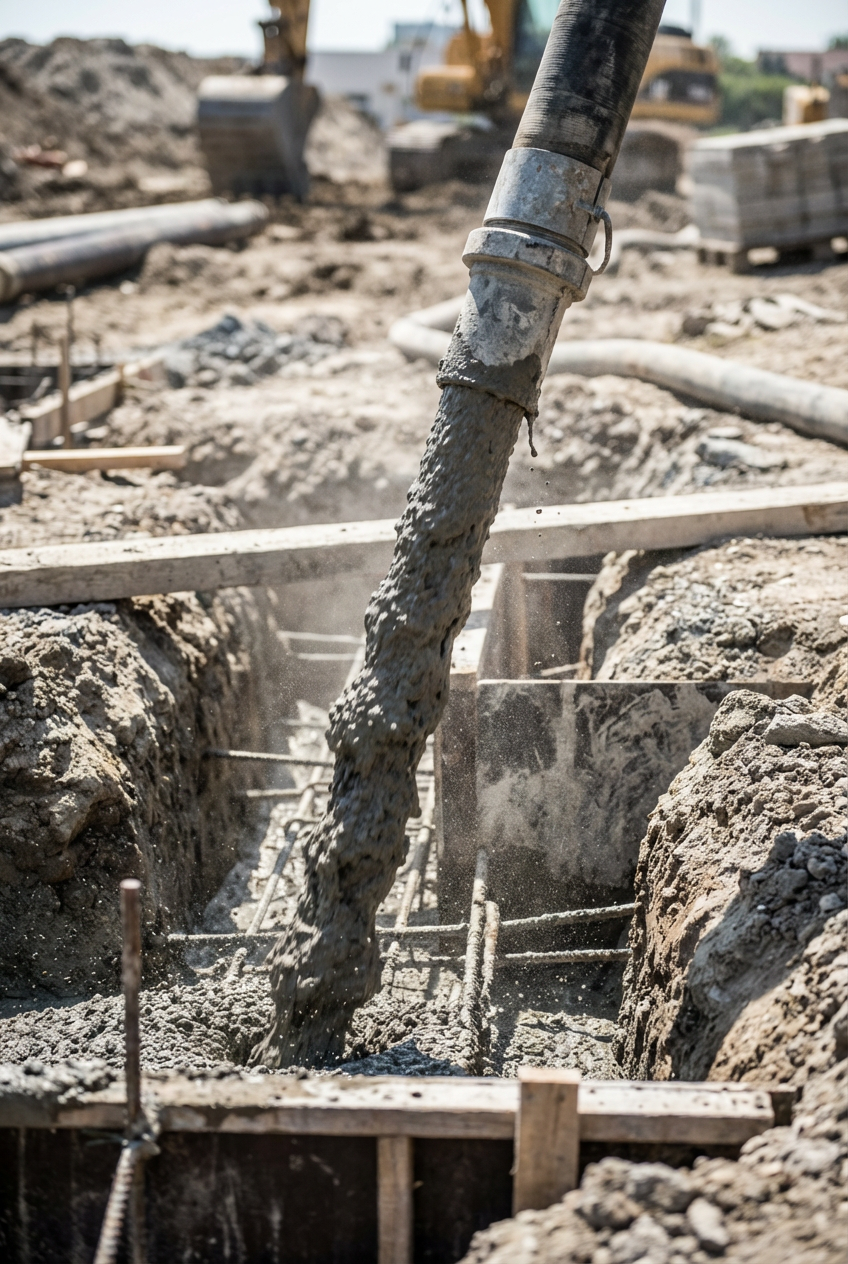 Pumpable concrete