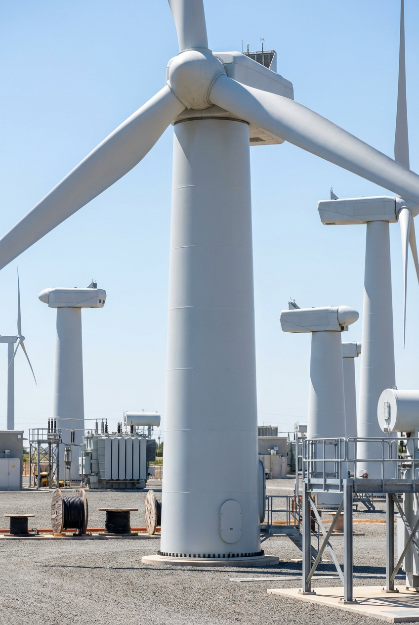 Wind tower base sections